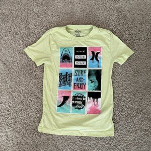 Hurley Kid's Basic Surfer T-Shirt, Pale Yellow, Size Boy's 7-8 YRS